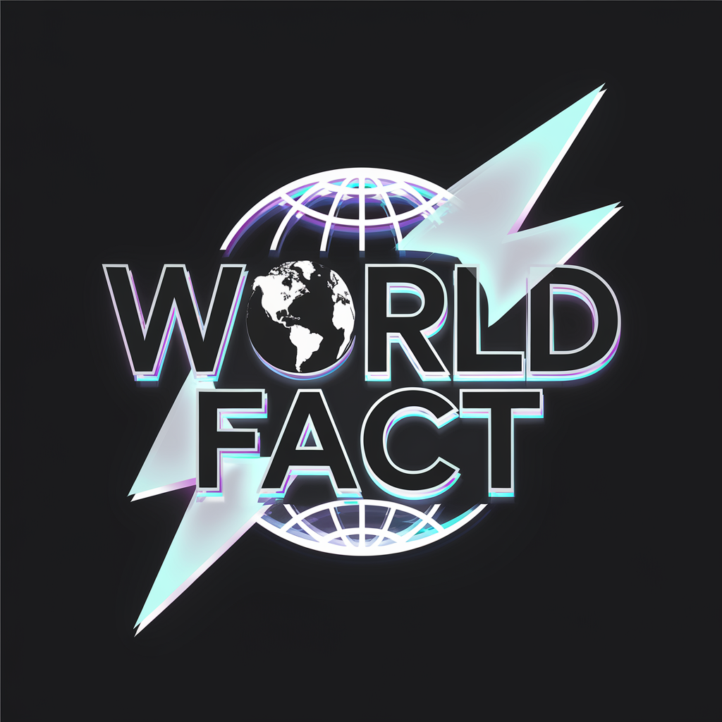 design sleek professional modern holographic 3d logo youtube industry named "world fact" slogan named "you tube channel fa...