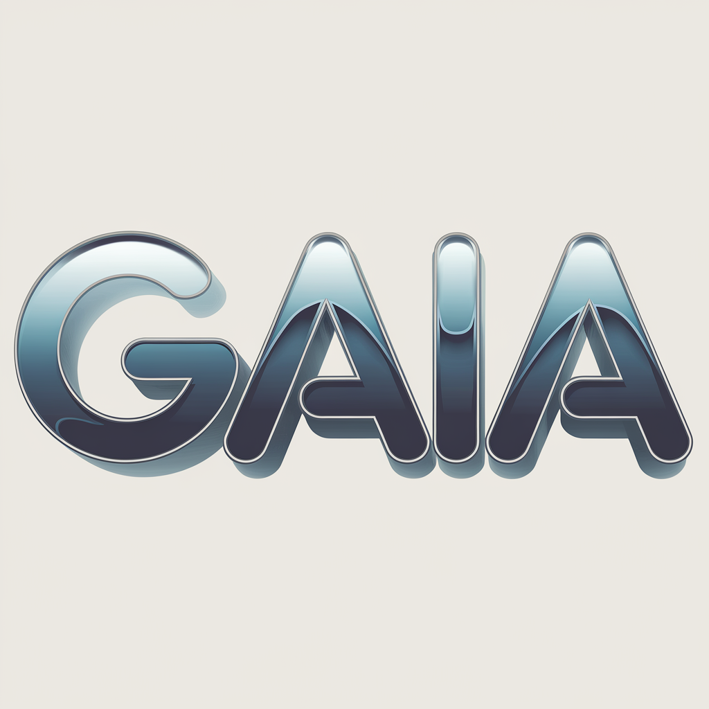 design sleek professional modern realistic 3d logo art design industry named "gaia" 
    full color