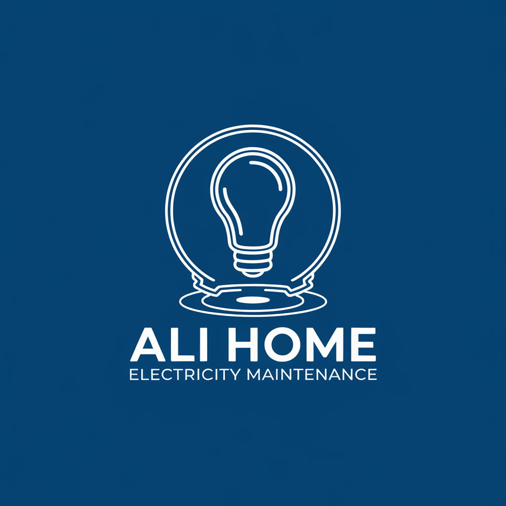 design sleek professional modern levitate 3d logo construction industry named "ali home electricity maintenance" 
    full...