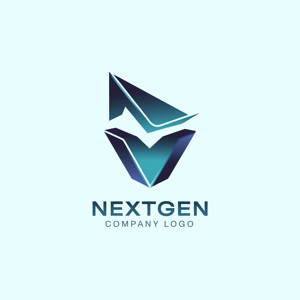 design sleek professional modern gradient 3d logo e-commerce industry named "nextgen visiom" slogan named "company logo"
 ...