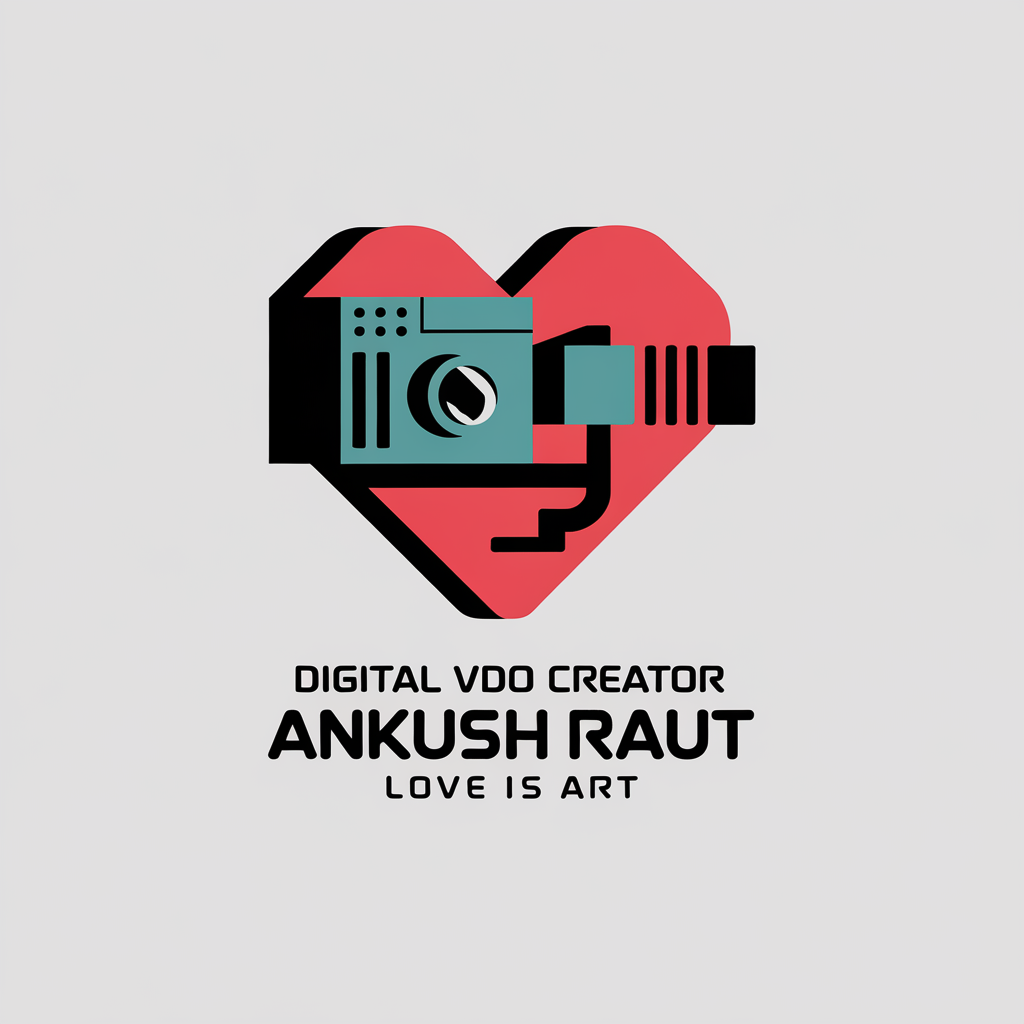 design sleek professional modern  3d logo youtube industry named ""digital vdo creator ankush raut"" 
     slogan named "l...