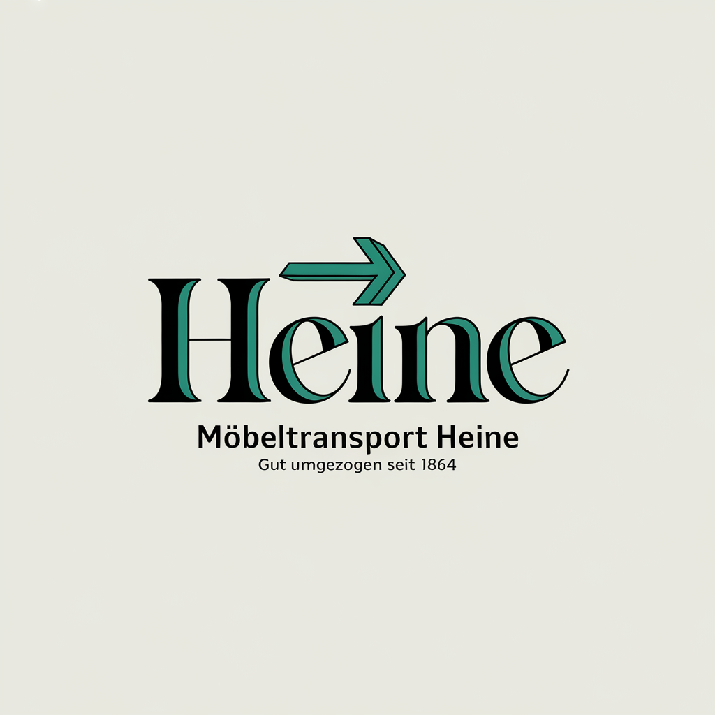 möbeltransport heine logo - established 1864 real estate logo