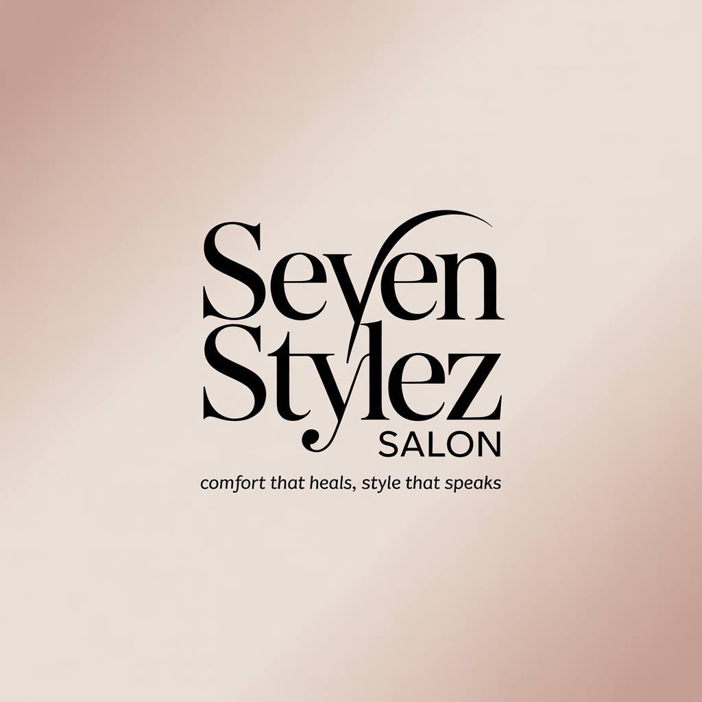 Seven stylez salon striking logo design (Design ID: ukmfms)