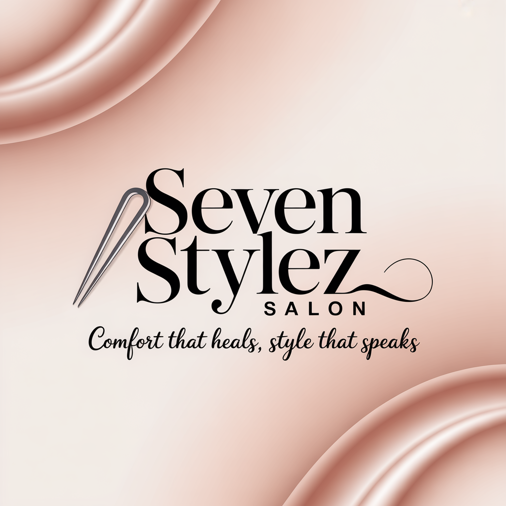 Seven stylez salon logo originality in beauty branding (Design ID: 93bggt)