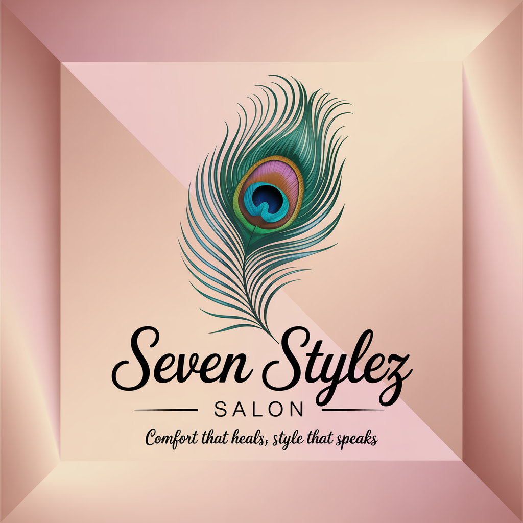 Seven stylez salon logo design elegance meets style (Design ID: 9zorqc)