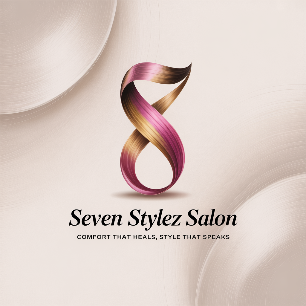 Seven stylez salon a modern logo for a contemporary brand (Design ID: cqxuxp)