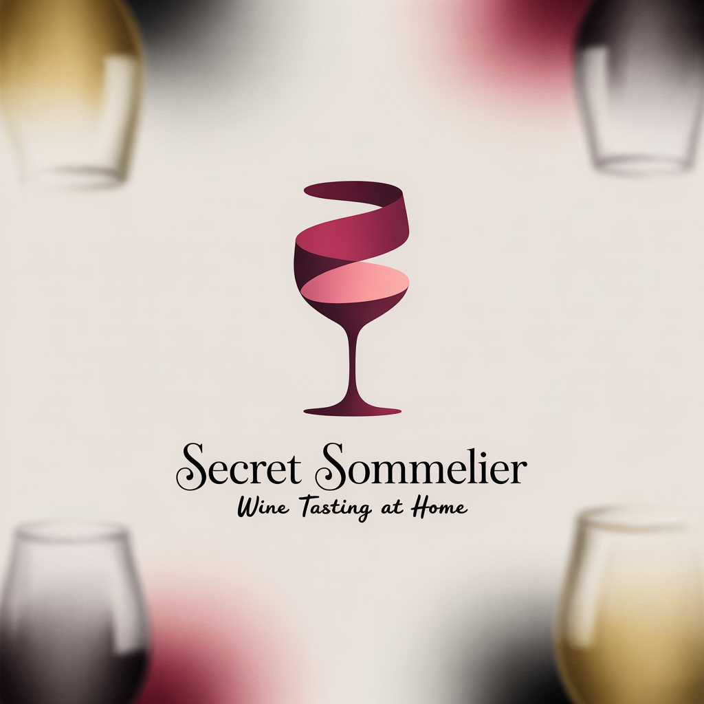 Secret sommelier logo design wine tasting at home (Design ID: jkwutm)