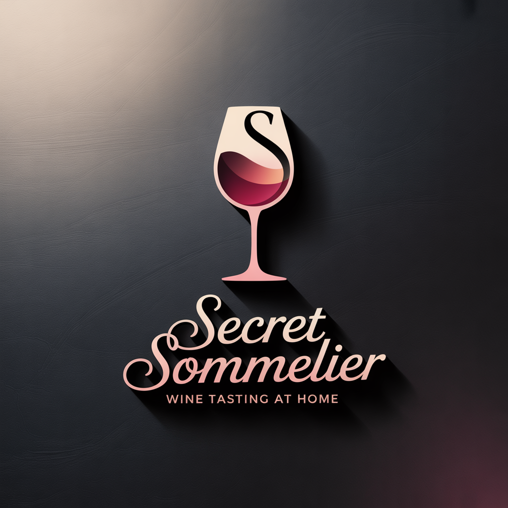 Elegant logo design for secret sommelier wine tasting at home (Design ID: gl2sbh)